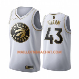 Maillot NBA Toronto Raptors Pascal Siakam 43 Nike 2019-20 Blanc Golden Edition Swingman - Homme
